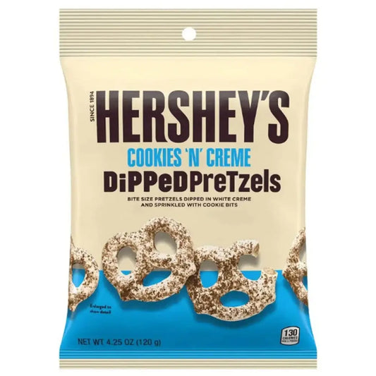 Hersheys Cookies N Creame Dipped Pretzels 120G