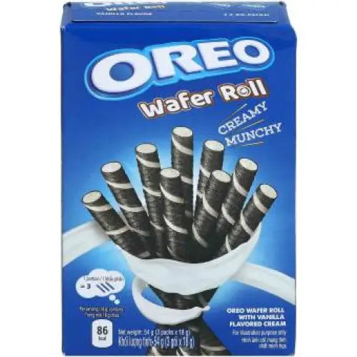 Oreo Wafel Roll with Vanilla Flavored Cream