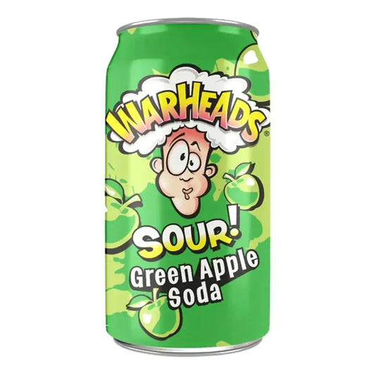 Warheads Sour Green Apple Soda 330Ml